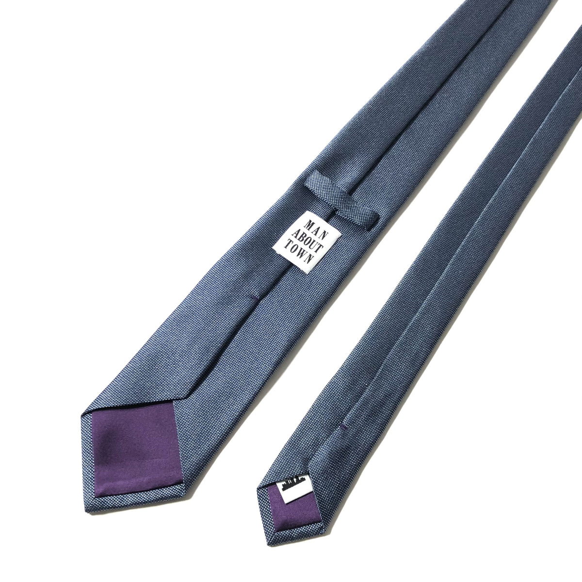 KYOTO SILK MELANGE SOLID TIE sax – MANABOUTTOWN(マンアバウト