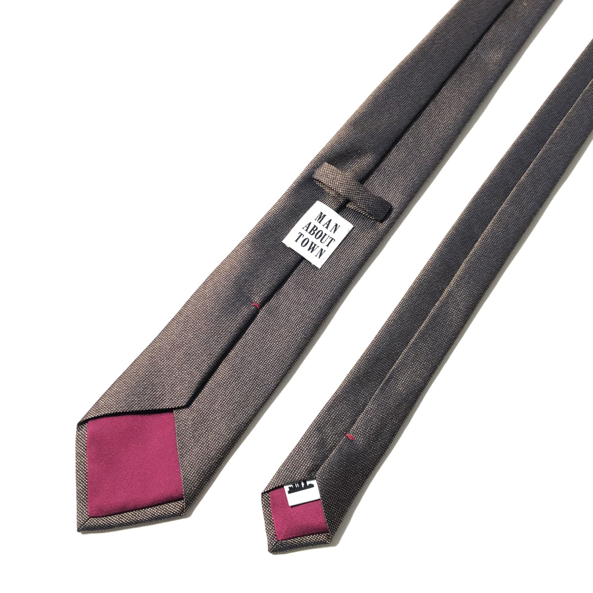 KYOTO SILK MELANGE SOLID TIE brown – MANABOUTTOWN(マン