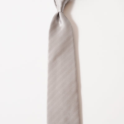 KYOTO SILK HERRINGBONE SOLID TIE
