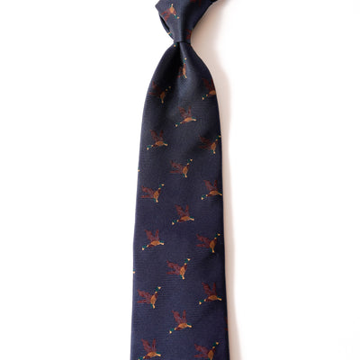 KYOTO SILK DUCK HUNTING TIE