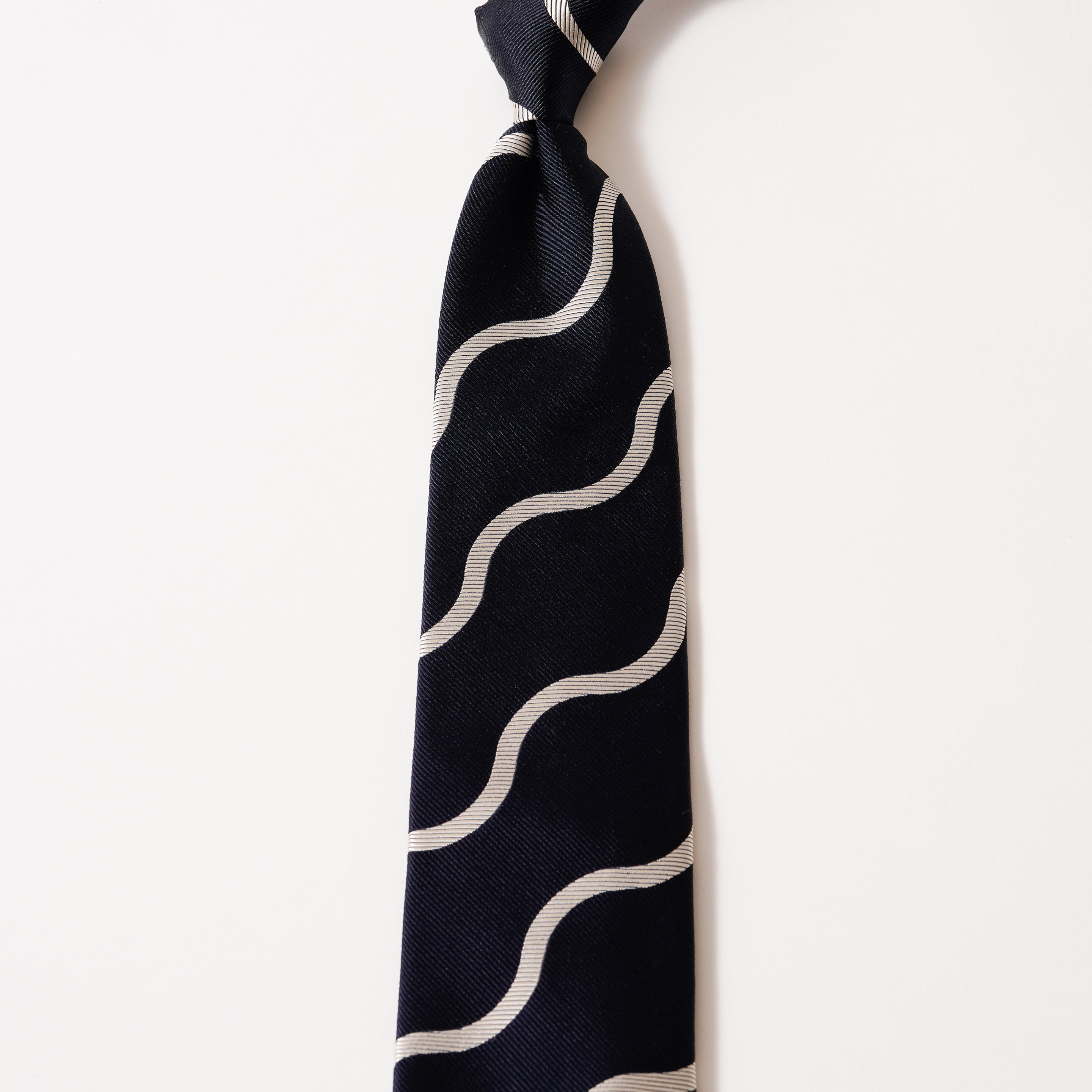 KYOTO SILK WAVE STRIPE TIE
