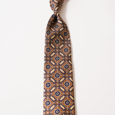 ITALY SILK PRINT PATTERN TIE E