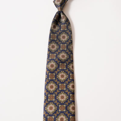 ITALY SILK PRINT PATTERN TIE D