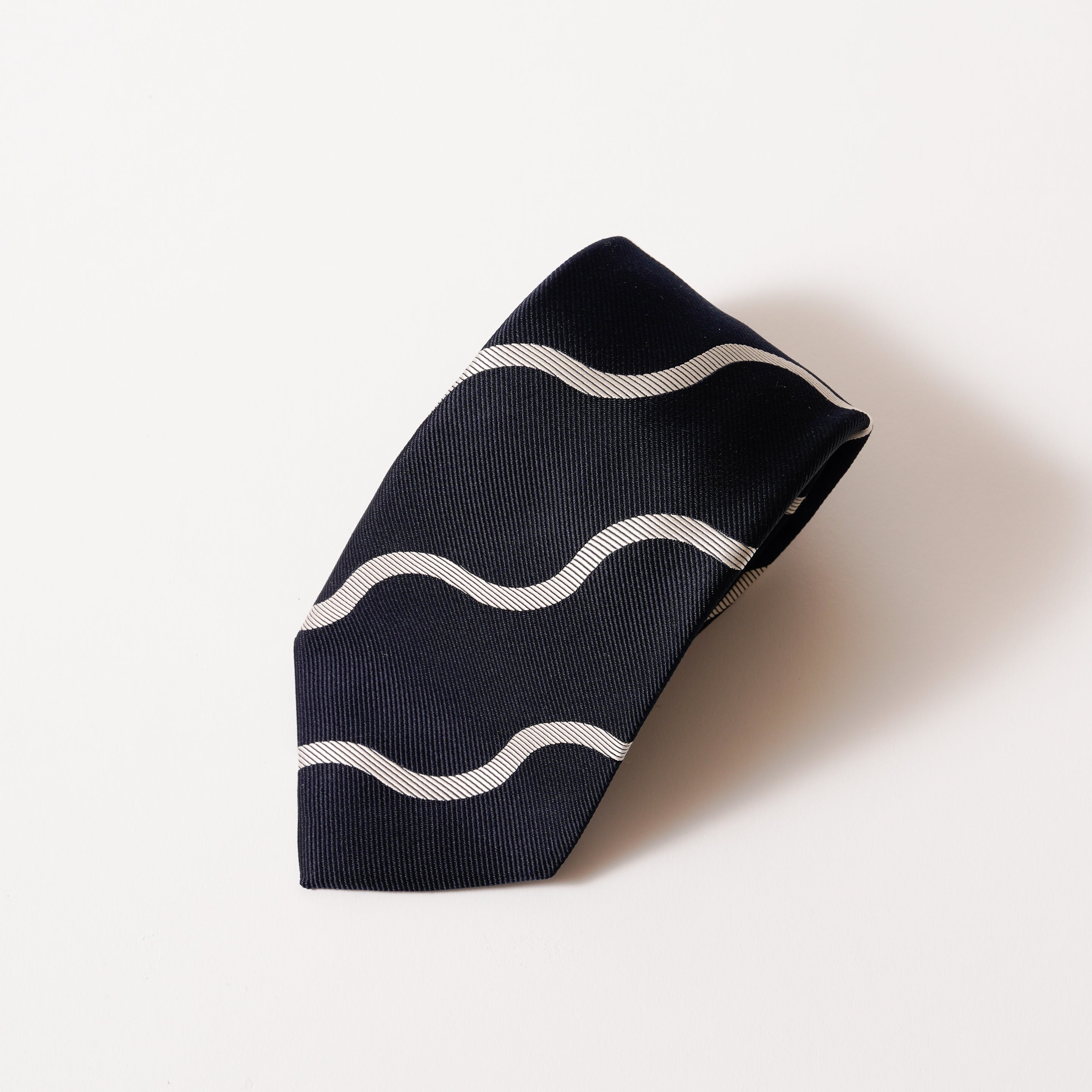 KYOTO SILK WAVE STRIPE TIE