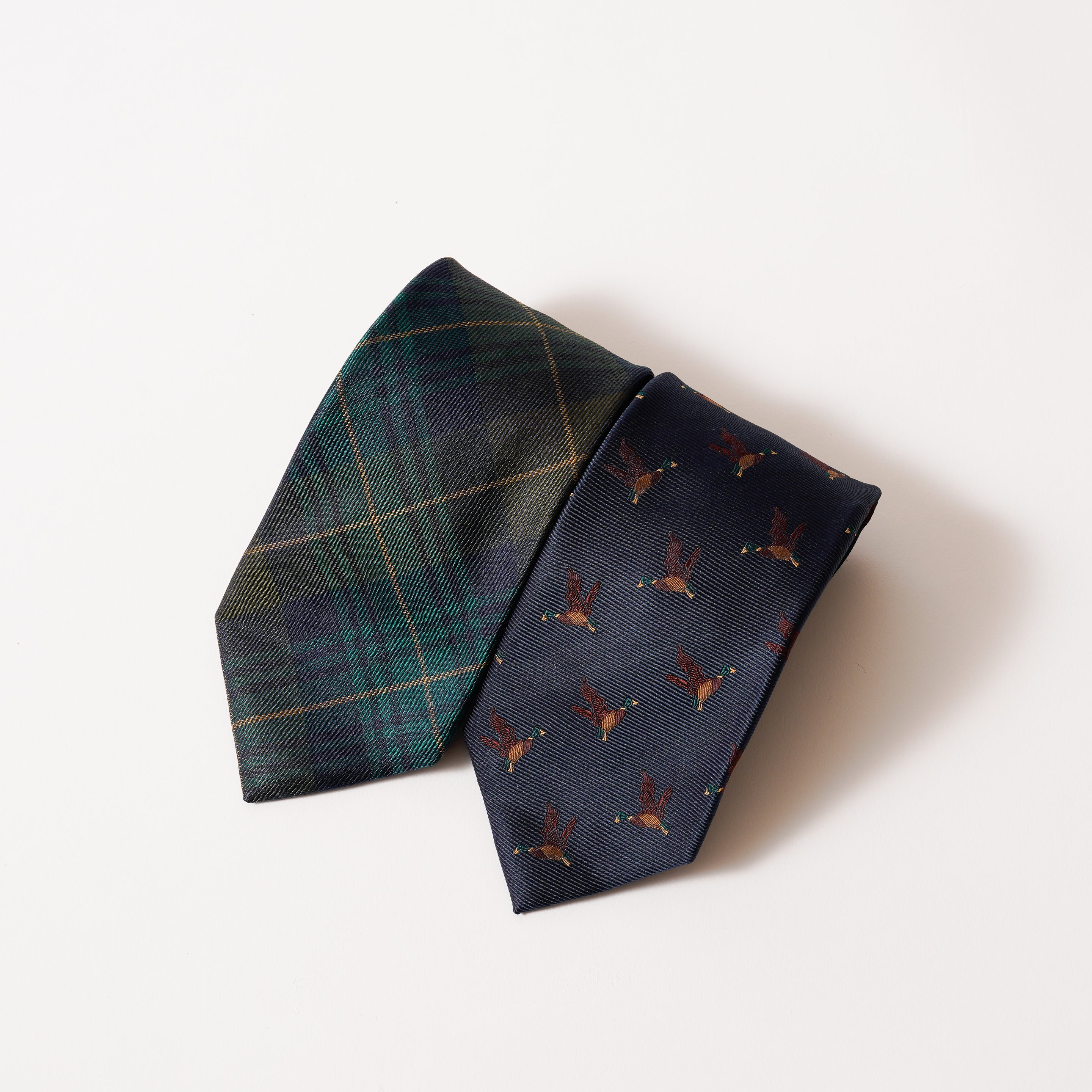 KYOTO SILK DUCK HUNTING TIE