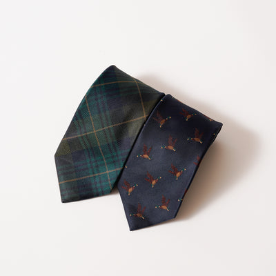 KYOTO SILK TARTAN CHECK TIE