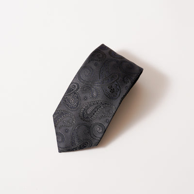 KYOTO SILK SHADOW PAISLEY TIE