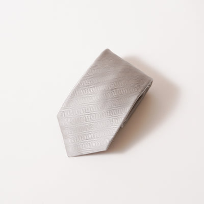 KYOTO SILK HERRINGBONE SOLID TIE