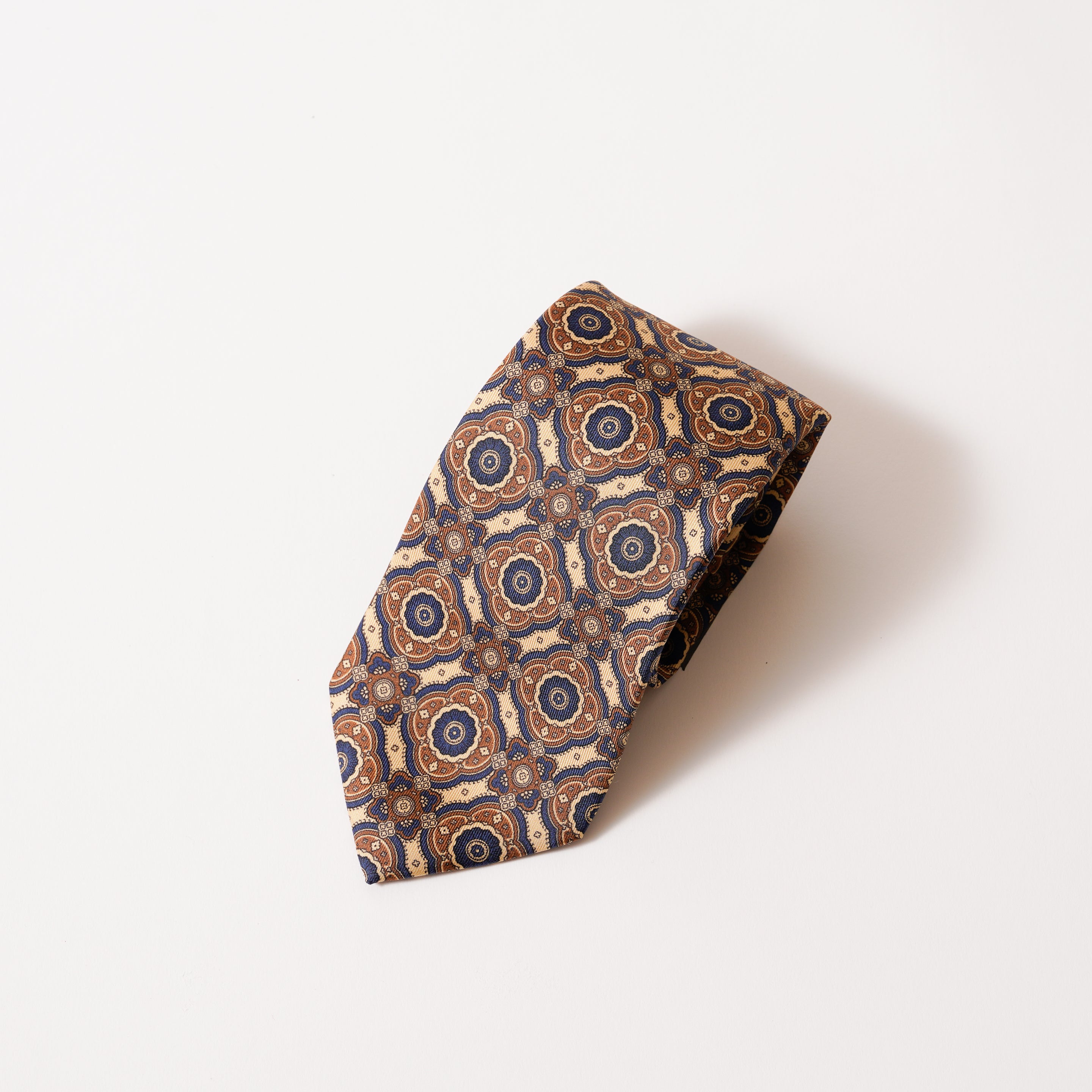 ITALY SILK PRINT PATTERN TIE E