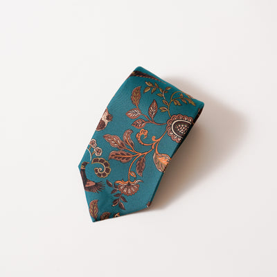 ITALY SILK PRINT HUNTING MOTIF TIE C