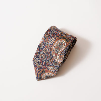 ITALY SILK PRINT PAISLEY TIE K