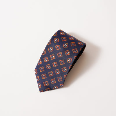 ITALY SILK PRINT KOMON TIE W