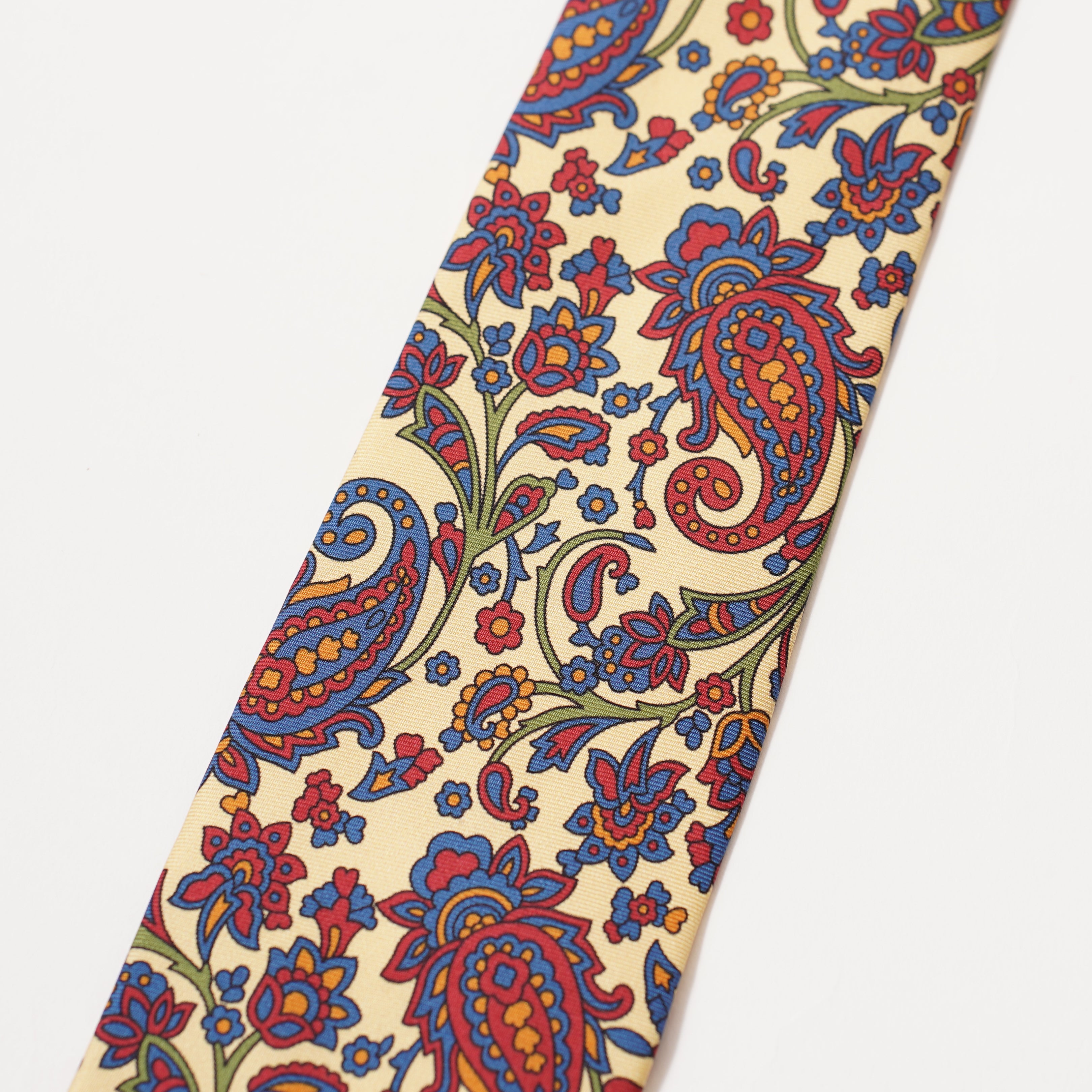 ITALY SILK PRINT PAISLEY TIE I