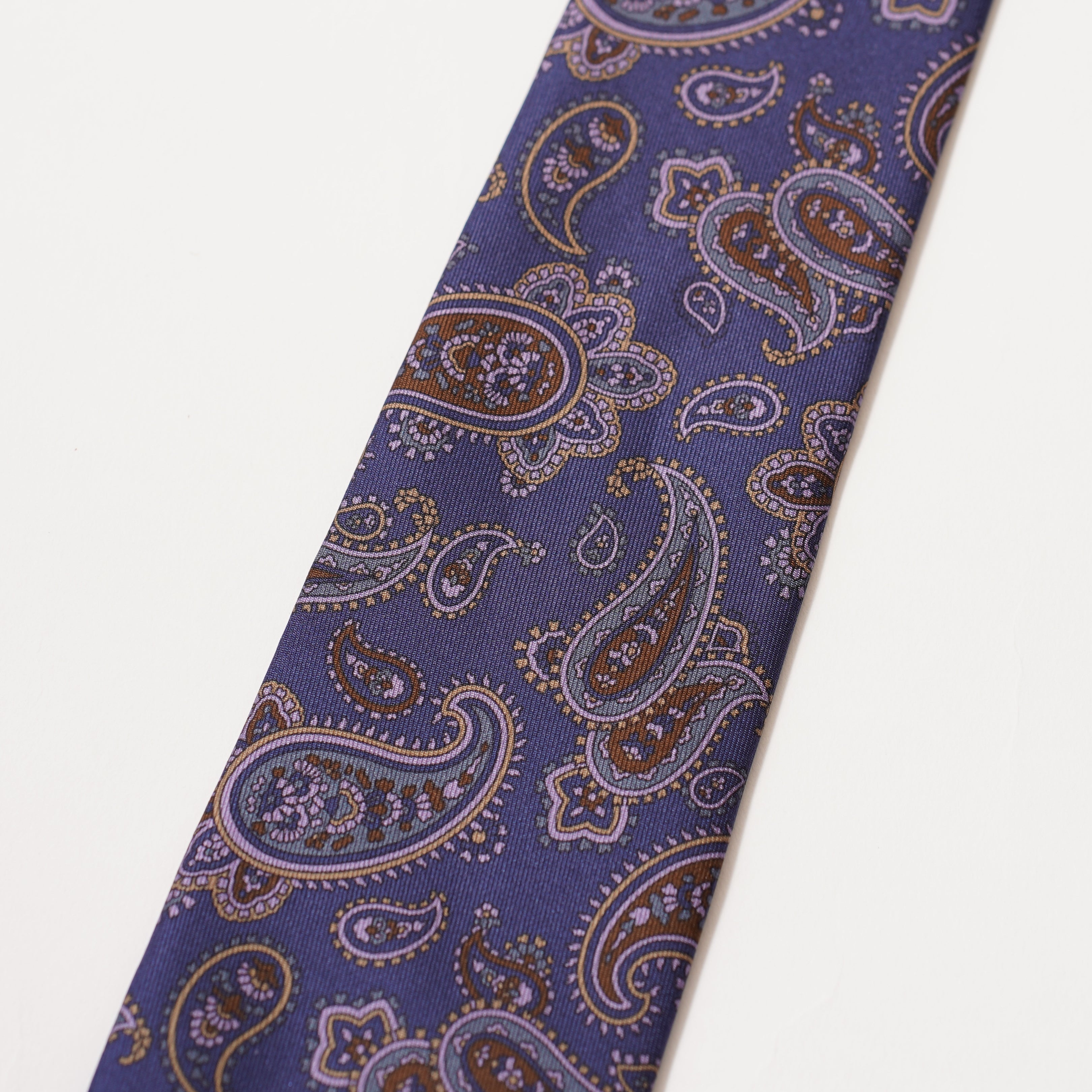 ITALY SILK PRINT PAISLEY TIE H