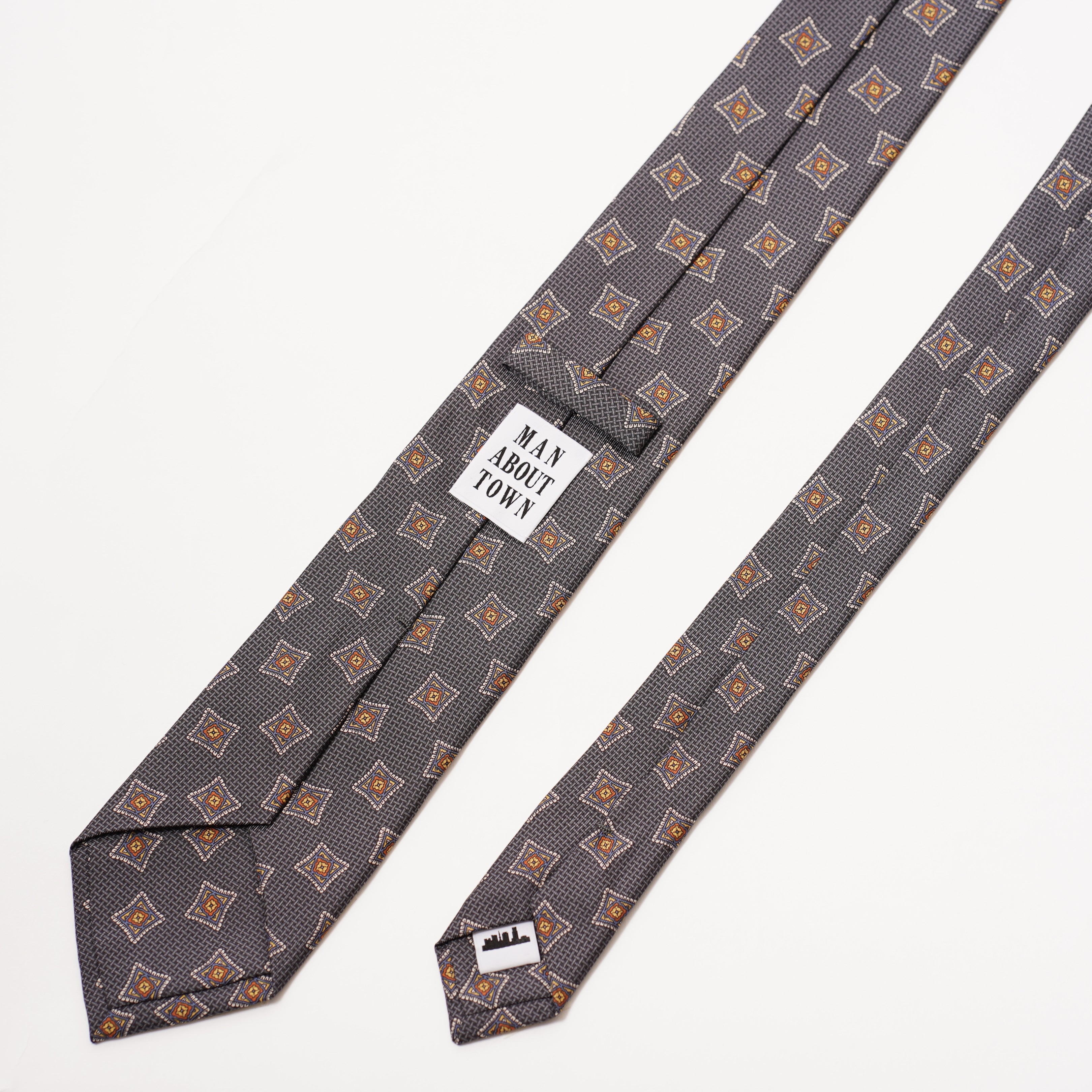 ITALY SILK PRINT KOMON TIE P