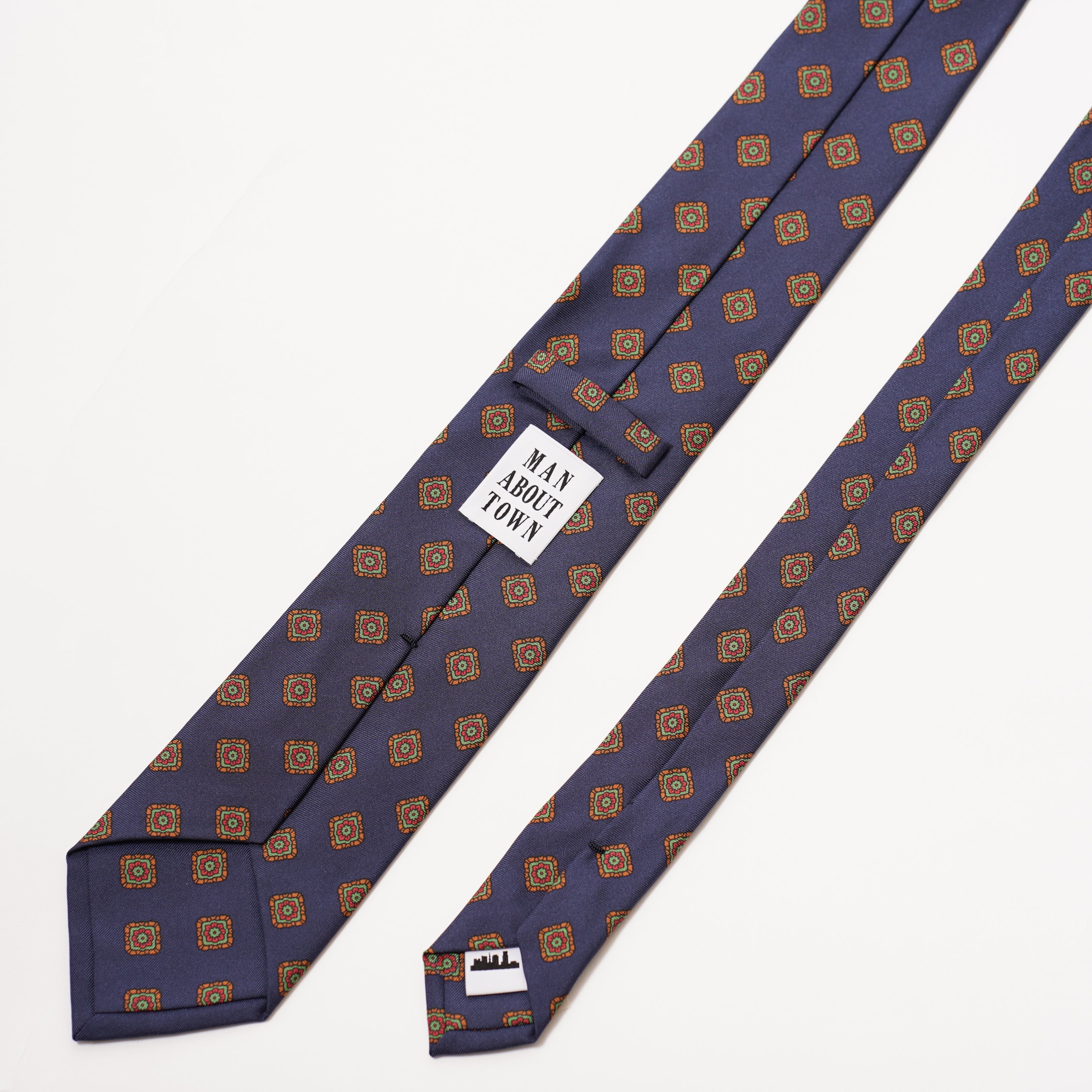 ITALY SILK PRINT KOMON TIE O