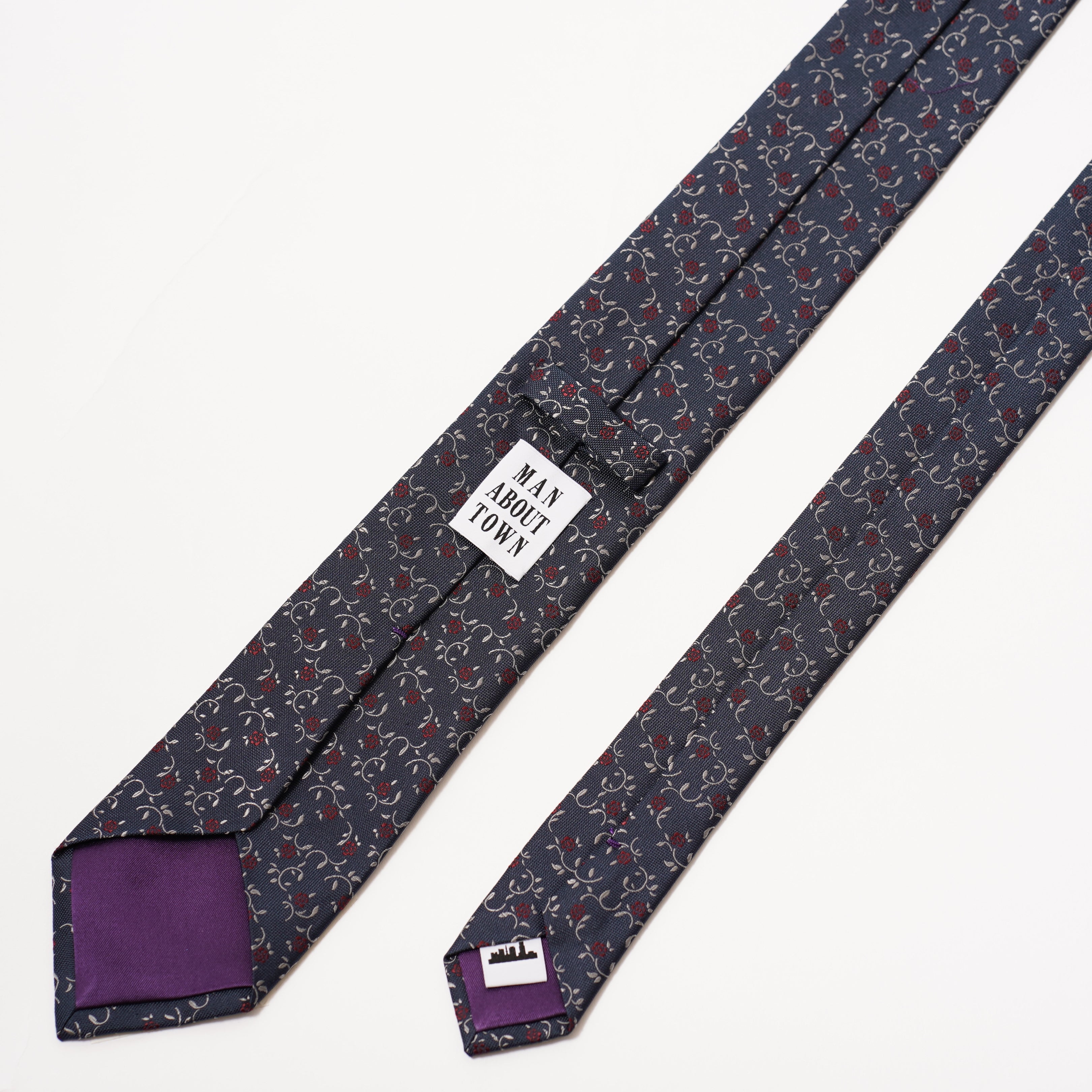 KYOTO SILK ROSE MOTIF TIE