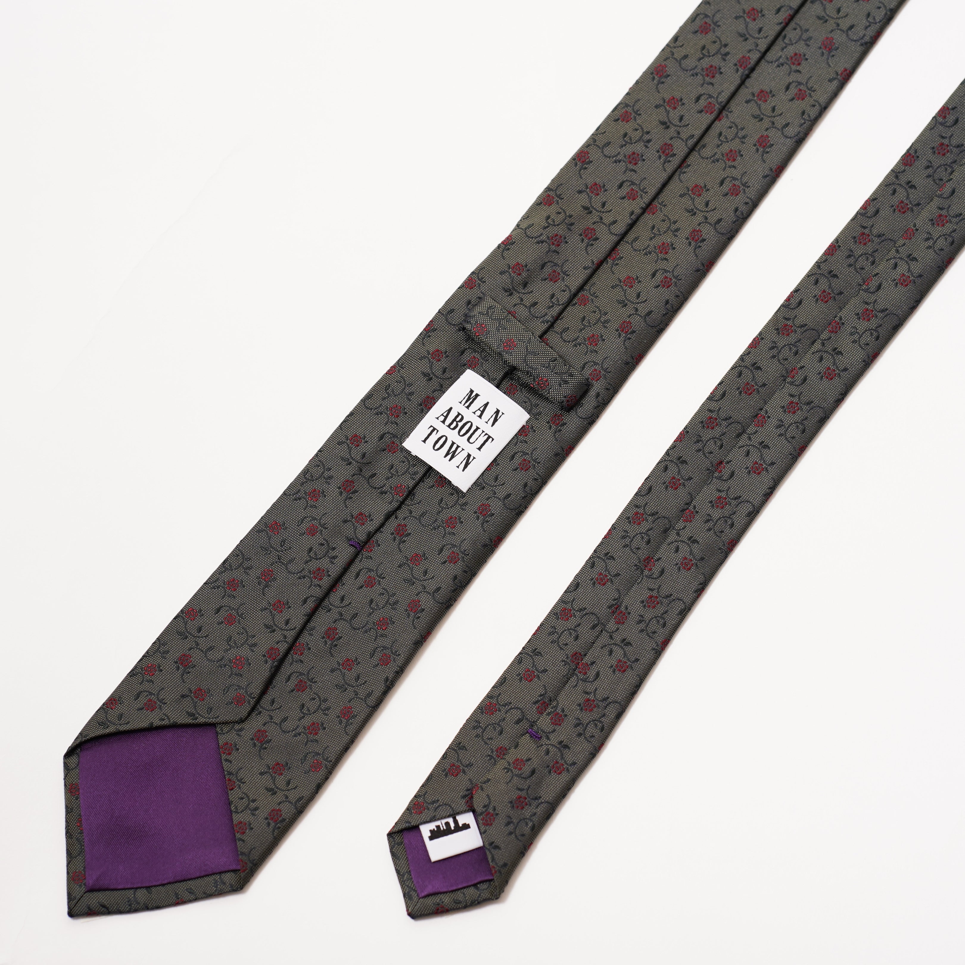 KYOTO SILK ROSE MOTIF TIE