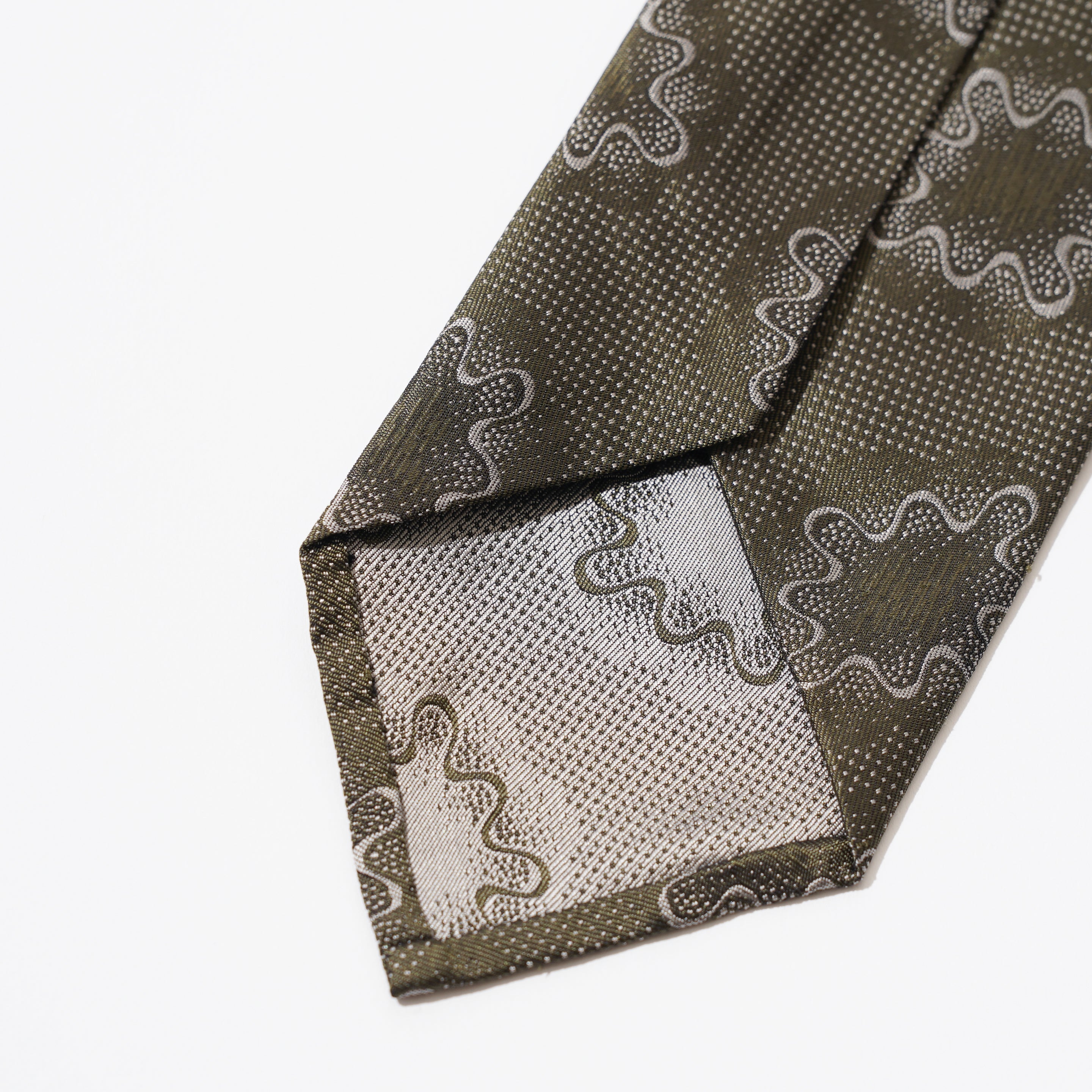 KYOTO SILK HAND ROLLED AMEBA TIE