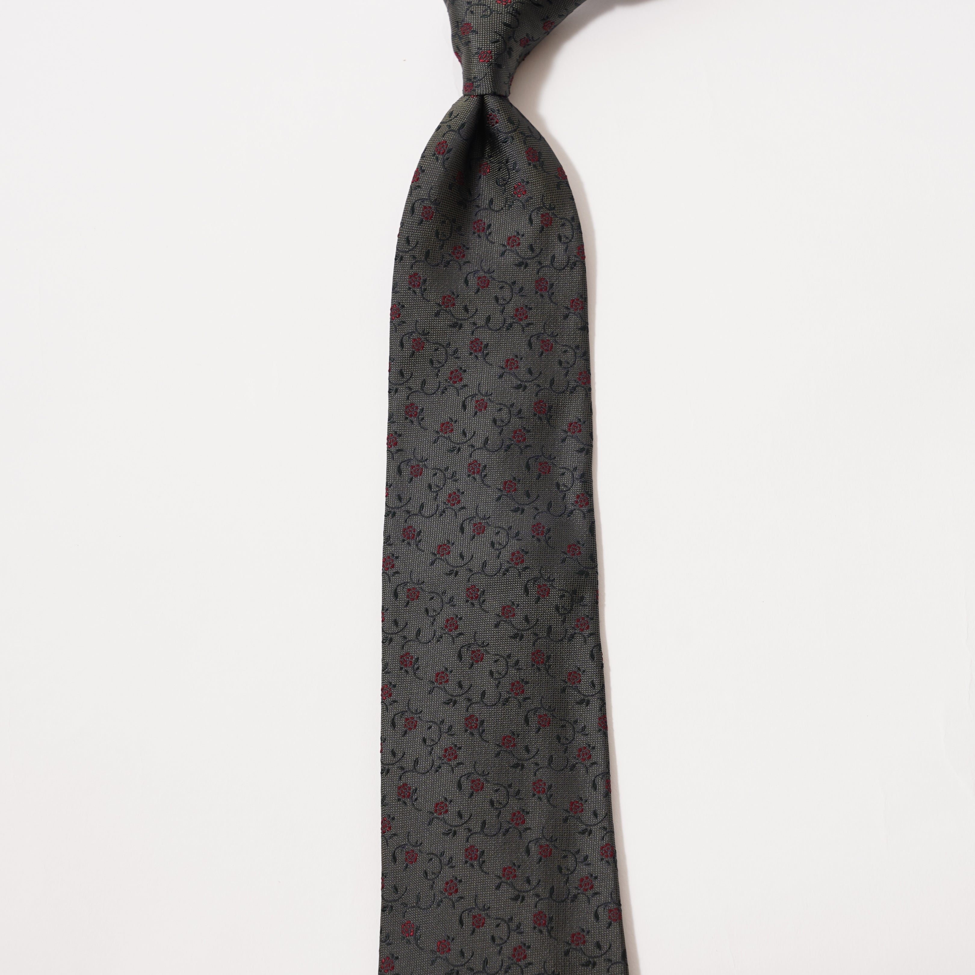 KYOTO SILK ROSE MOTIF TIE