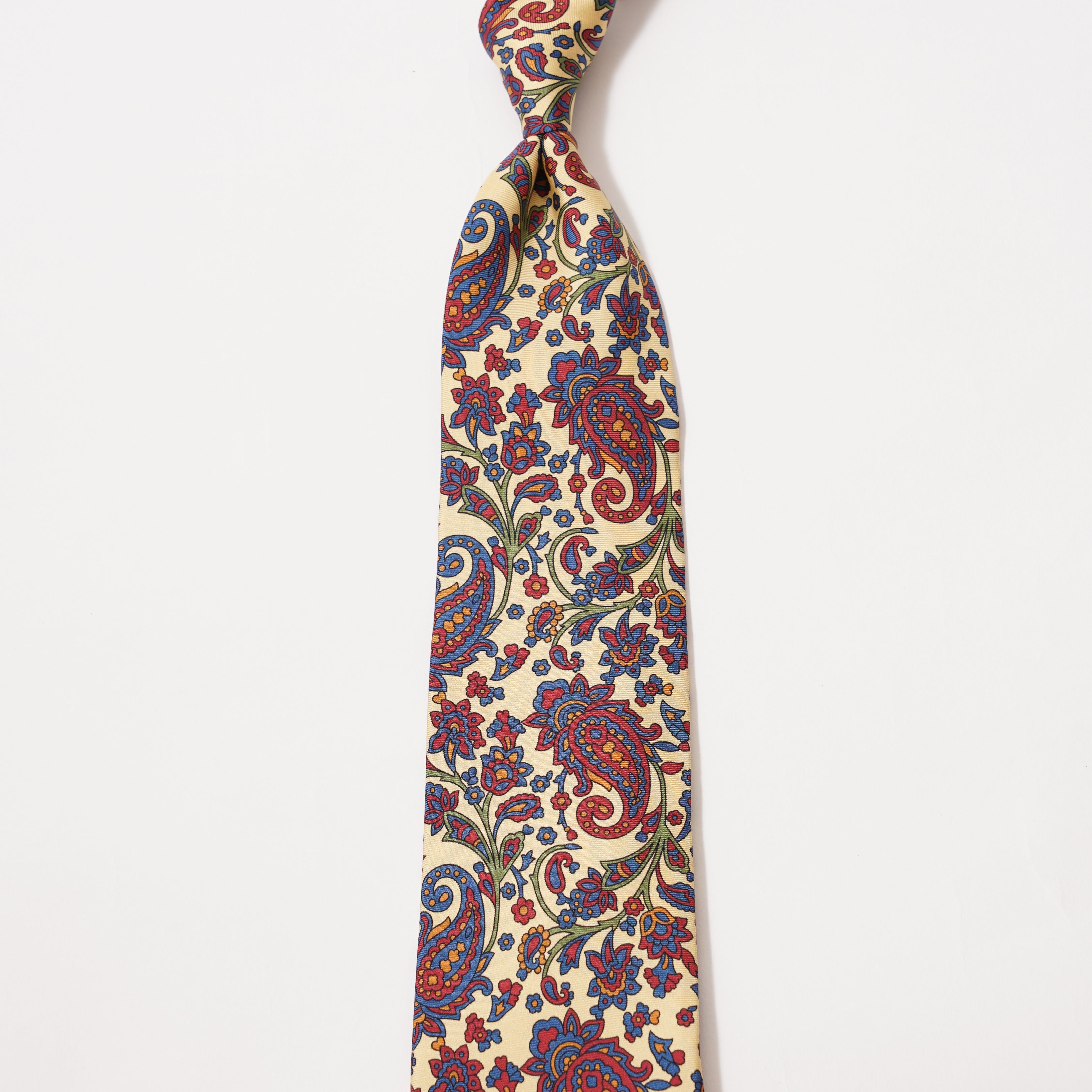 ITALY SILK PRINT PAISLEY TIE I