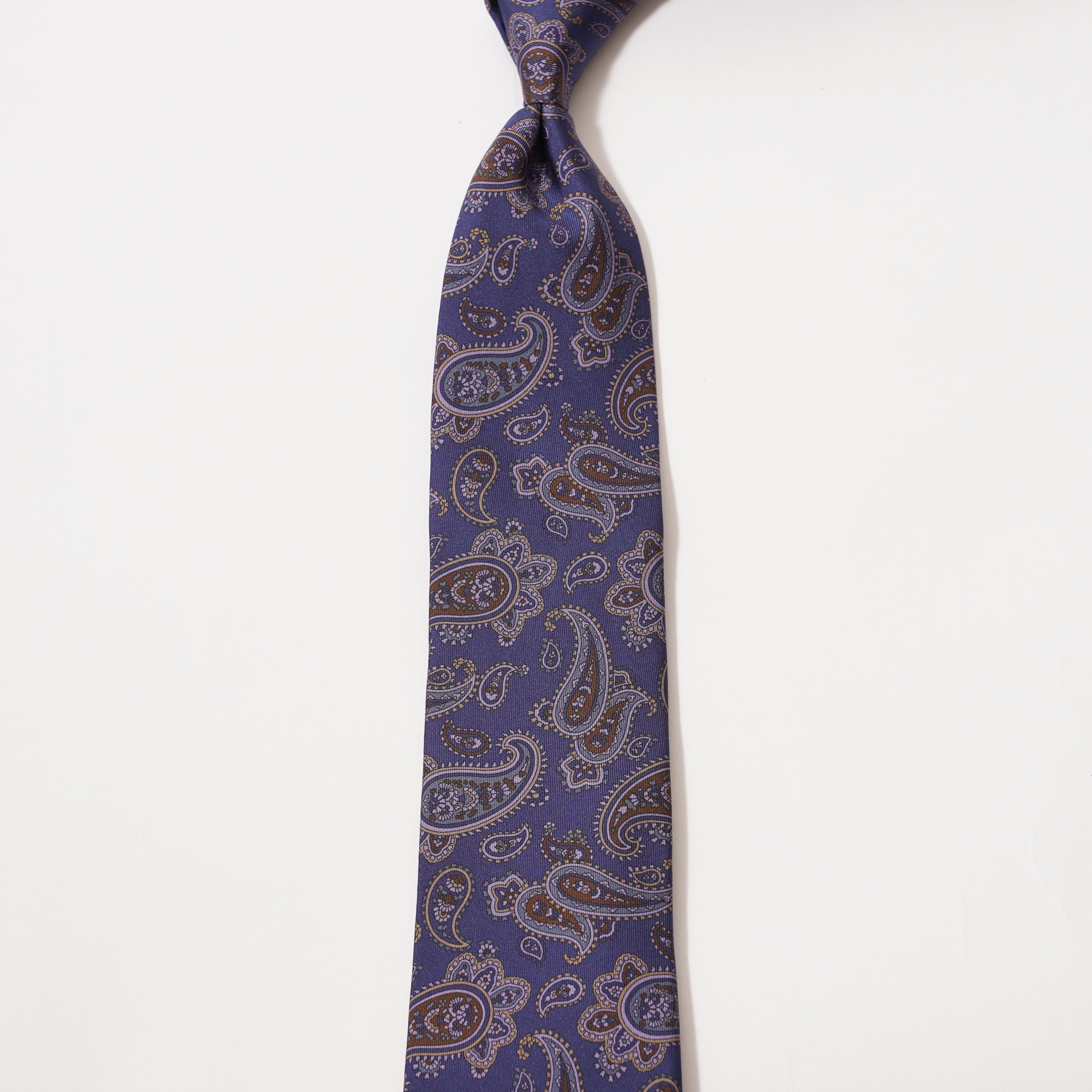 ITALY SILK PRINT PAISLEY TIE H