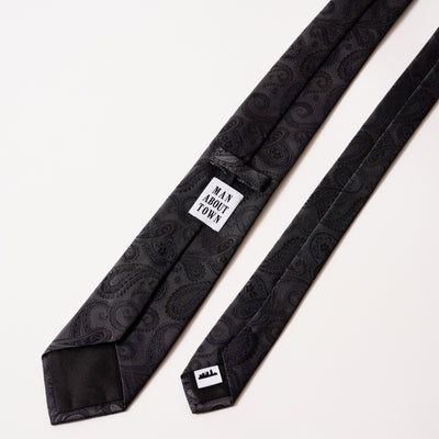 KYOTO SILK SHADOW PAISLEY TIE