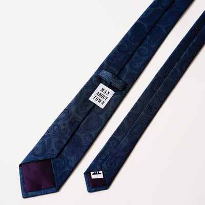 KYOTO SILK SHADOW PAISLEY TIE