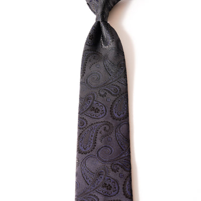 KYOTO SILK SHADOW PAISLEY TIE