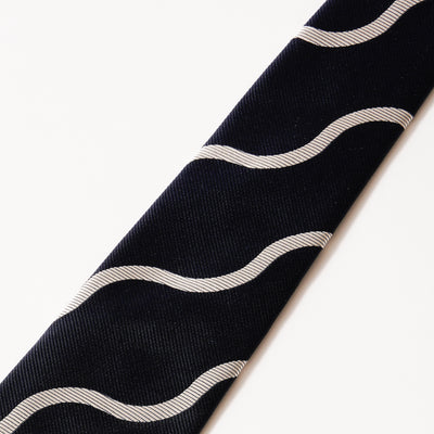 KYOTO SILK WAVE STRIPE TIE