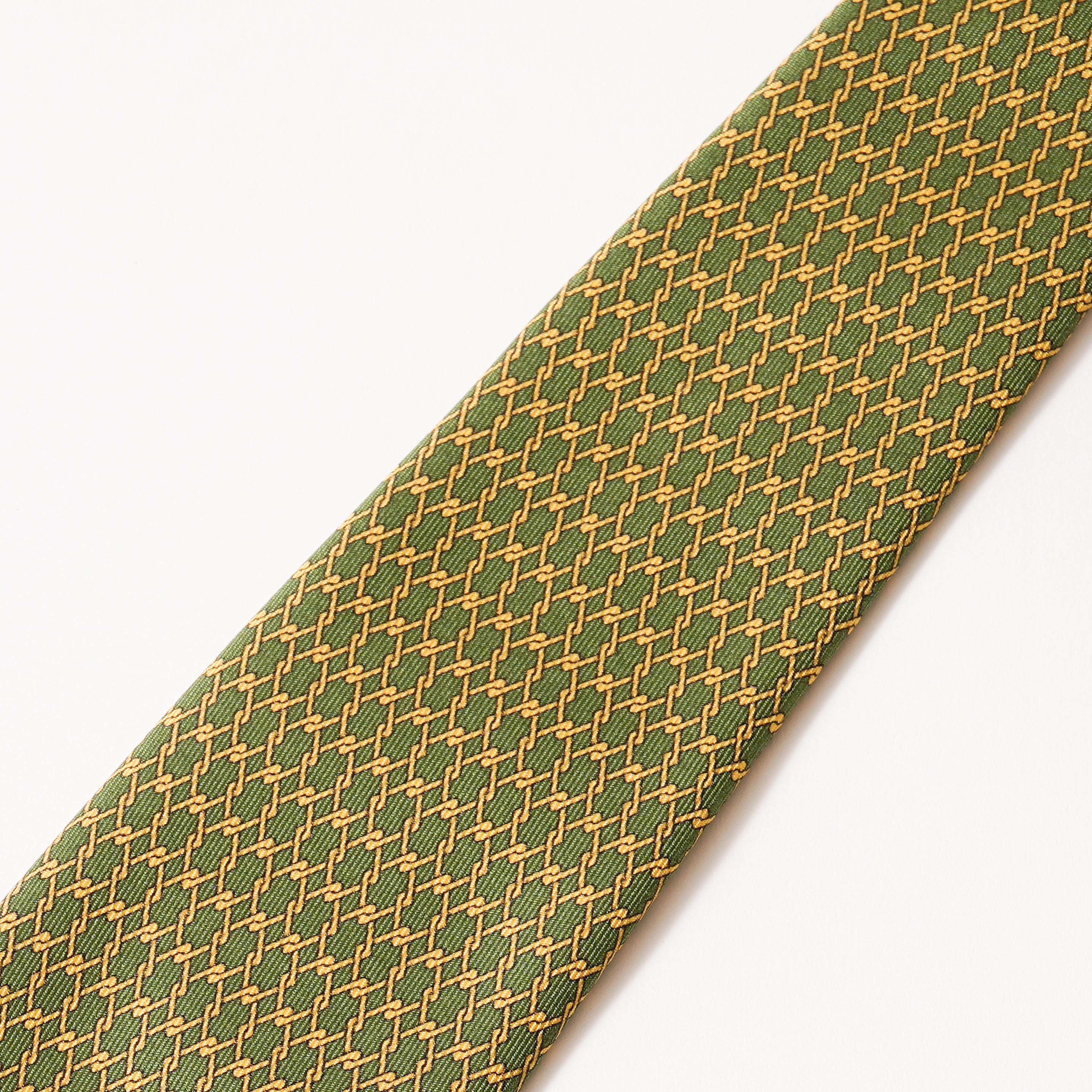 ITALY SILK PRINT CHAIN MOTIF TIE