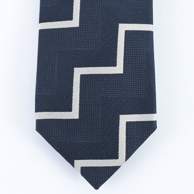 KYOTO SILK CHEVRON STRIPE TIE
