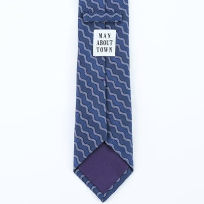 KYOTO SILK OCEAN WAVE TIE