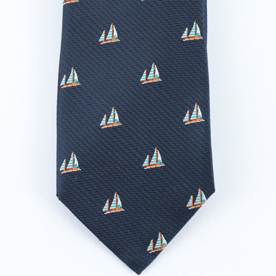 KYOTO SILK SAILING MOTIF TIE