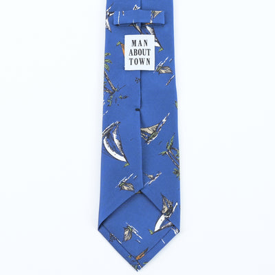 ITALY SILK PRINT SAILING SCENE TIE
