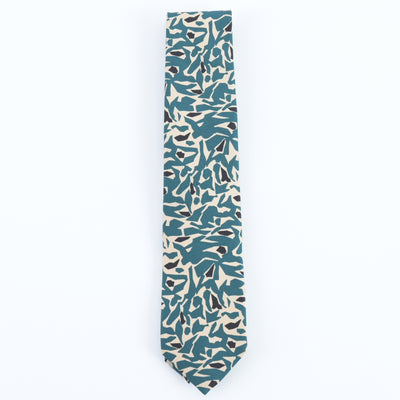 ITALY SILK PRINT ABSTRACT TIE