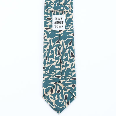 ITALY SILK PRINT ABSTRACT TIE