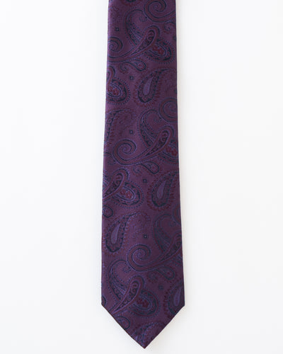 KYOTO SILK SHADOW PAISLEY TIE