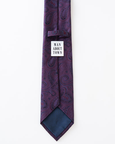 KYOTO SILK SHADOW PAISLEY TIE