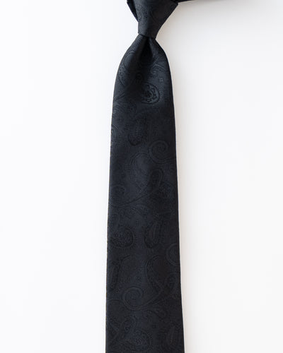 KYOTO SILK SHADOW PAISLEY TIE
