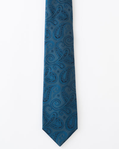 KYOTO SILK SHADOW PAISLEY TIE