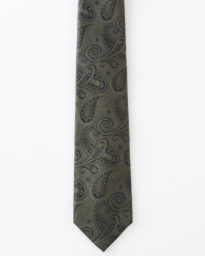 KYOTO SILK SHADOW PAISLEY TIE