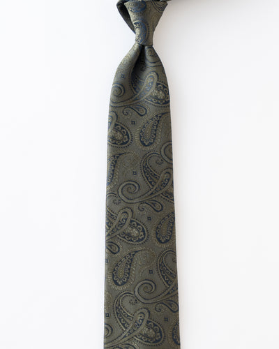 KYOTO SILK SHADOW PAISLEY TIE
