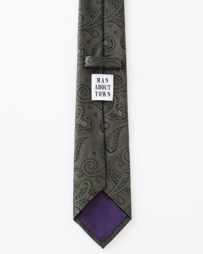 KYOTO SILK SHADOW PAISLEY TIE