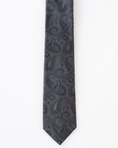 KYOTO SILK SHADOW PAISLEY TIE