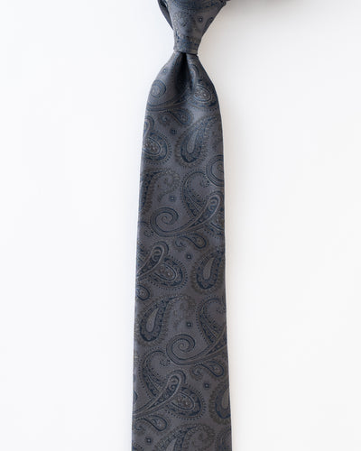 KYOTO SILK SHADOW PAISLEY TIE