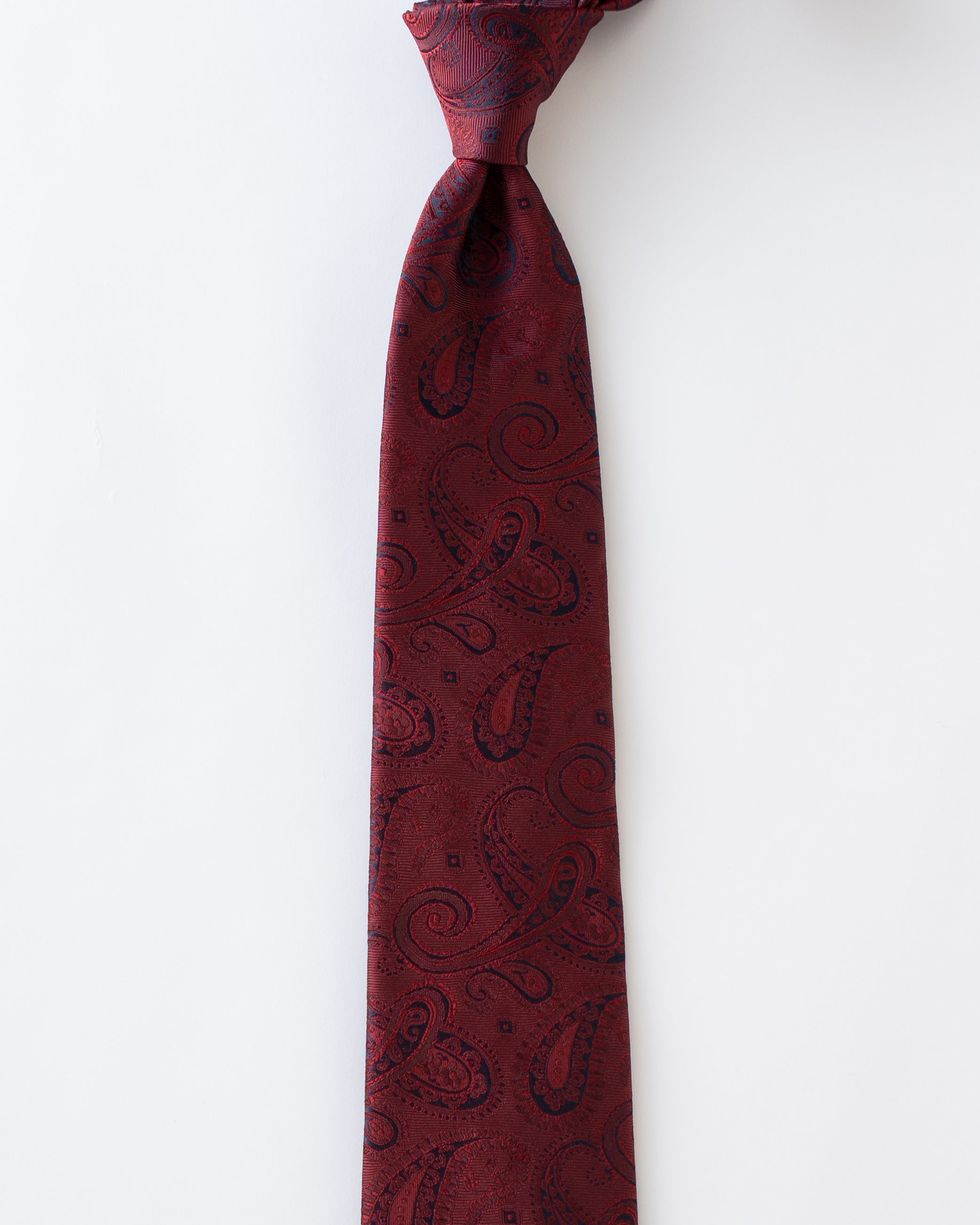 KYOTO SILK SHADOW PAISLEY TIE wine – MANABOUTTOWN(マンアバウトタウン)