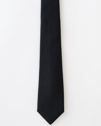 KYOTO SILK REP SLIM SOLID TIE