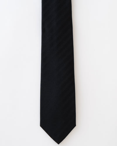 KYOTO SILK HERRINGBONE SOLID TIE