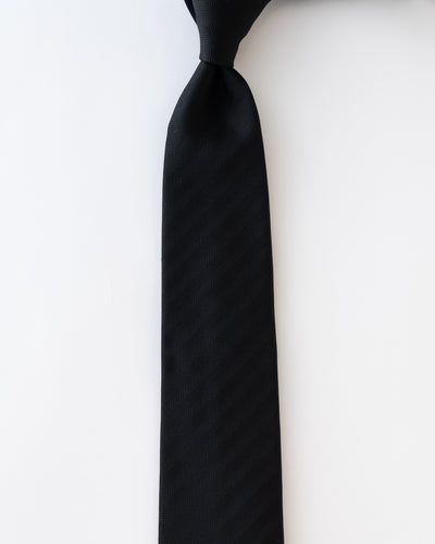 KYOTO SILK HERRINGBONE SOLID TIE